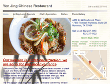 Tablet Screenshot of newyenjingcafe.com